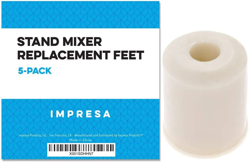 Rubber Feet for Mixer 5-Pack Replacement - Compatible with Kitchenaid Stand Mixe