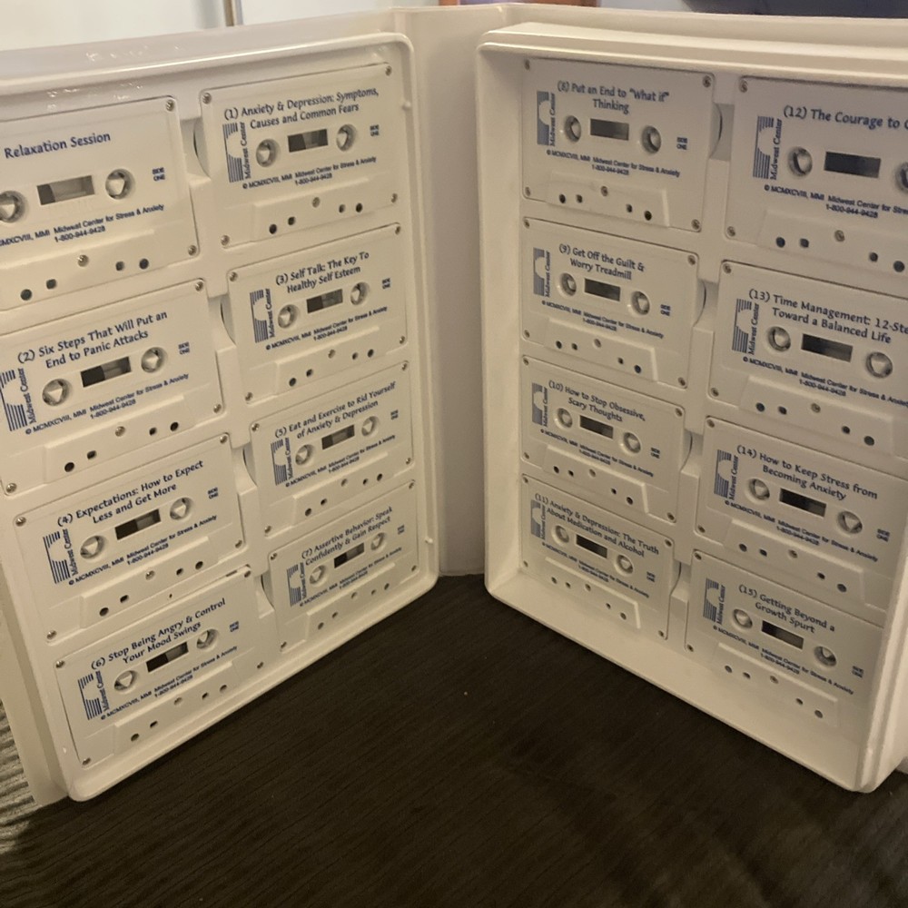 2002 Attacking Anxiety & Depression 16 Cassettes And Booklets Kit