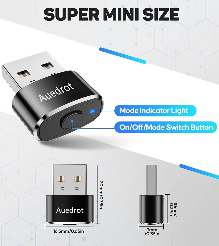 USB Mouse Mover with Switch Button, Automatic Mini Mouse Shaker with 2 Jiggle Mo