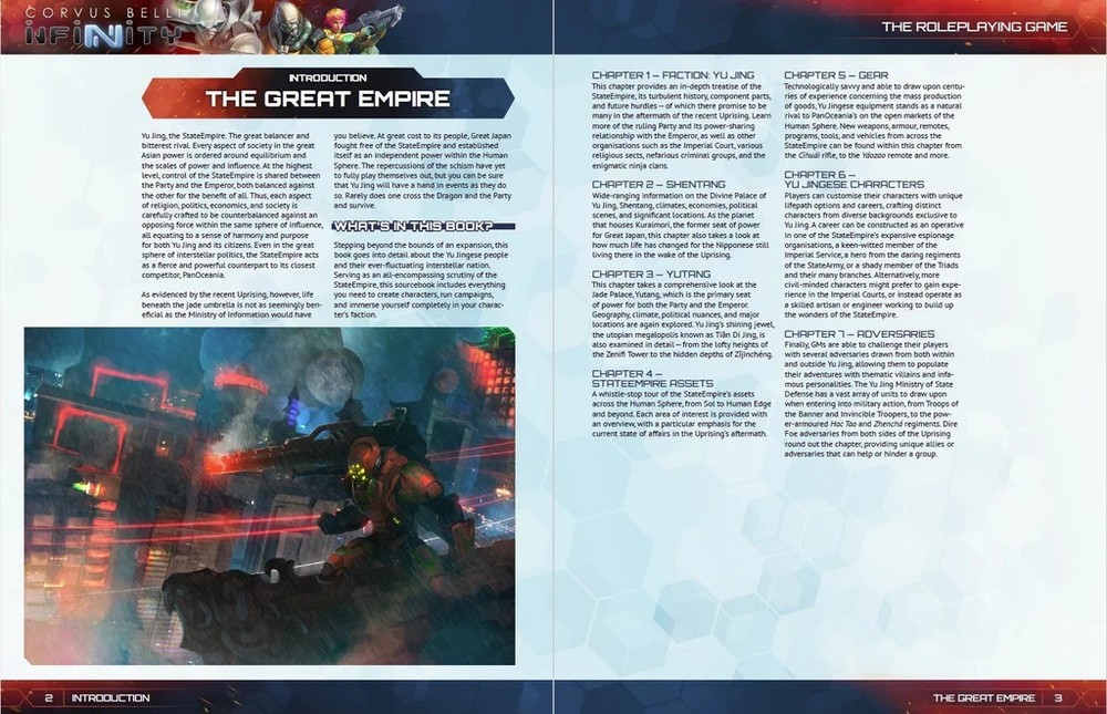 Infinity: Yu Jing Sourcebook | Infinity 2d20 RPG - Corvus Belli