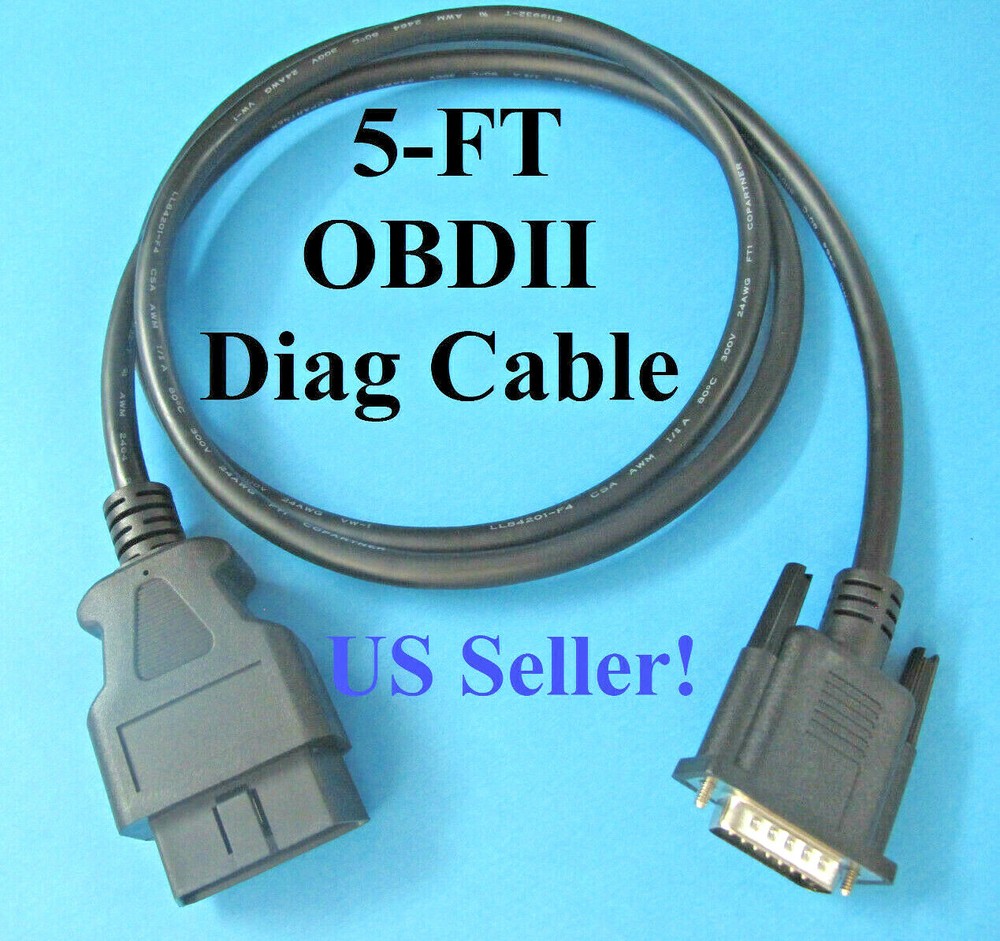 OBD2 OBDII Cable for FOXWELL NT624 Elite EOBD Scanner Scan Tool Reader System