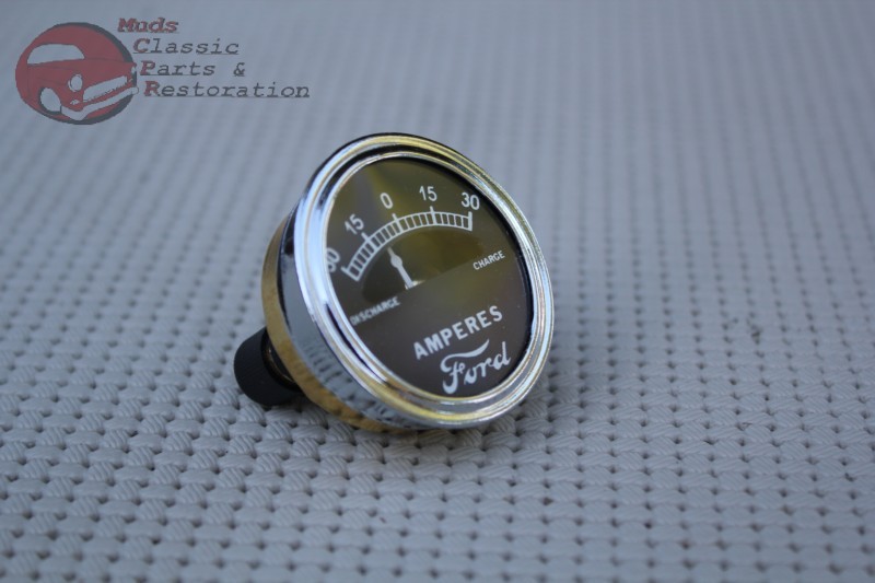 Model A Instrument Panel Amp Meter Guage Dial Ford Script Logo 30-0-30 Hotrod