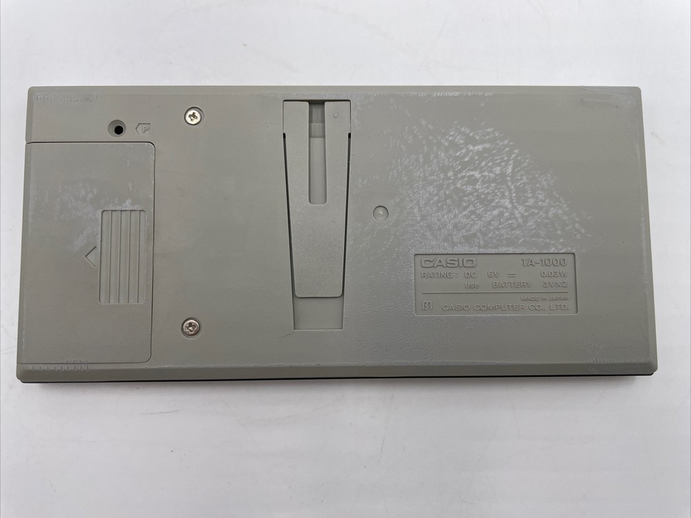 Casio Voice TA-1000 Calculator & Clock Box 1983