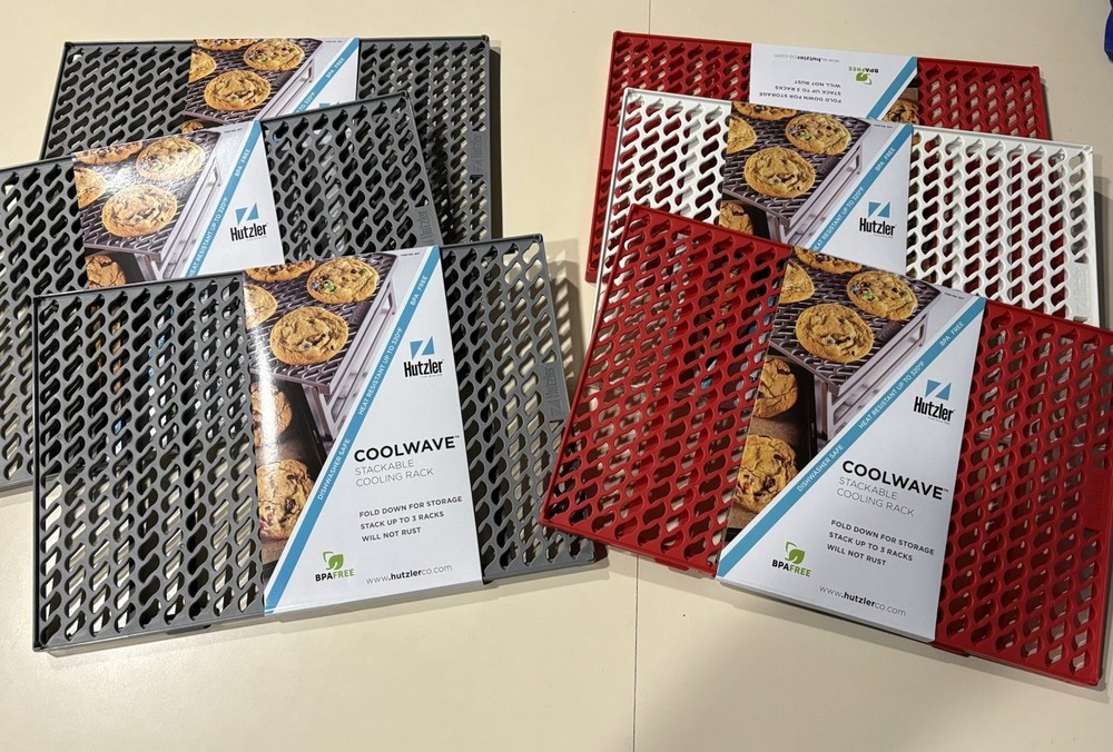 Stackable CoolWave Plastic Rack, Foldable, Dishwasher Safe, BPA Free 3 NEW Racks