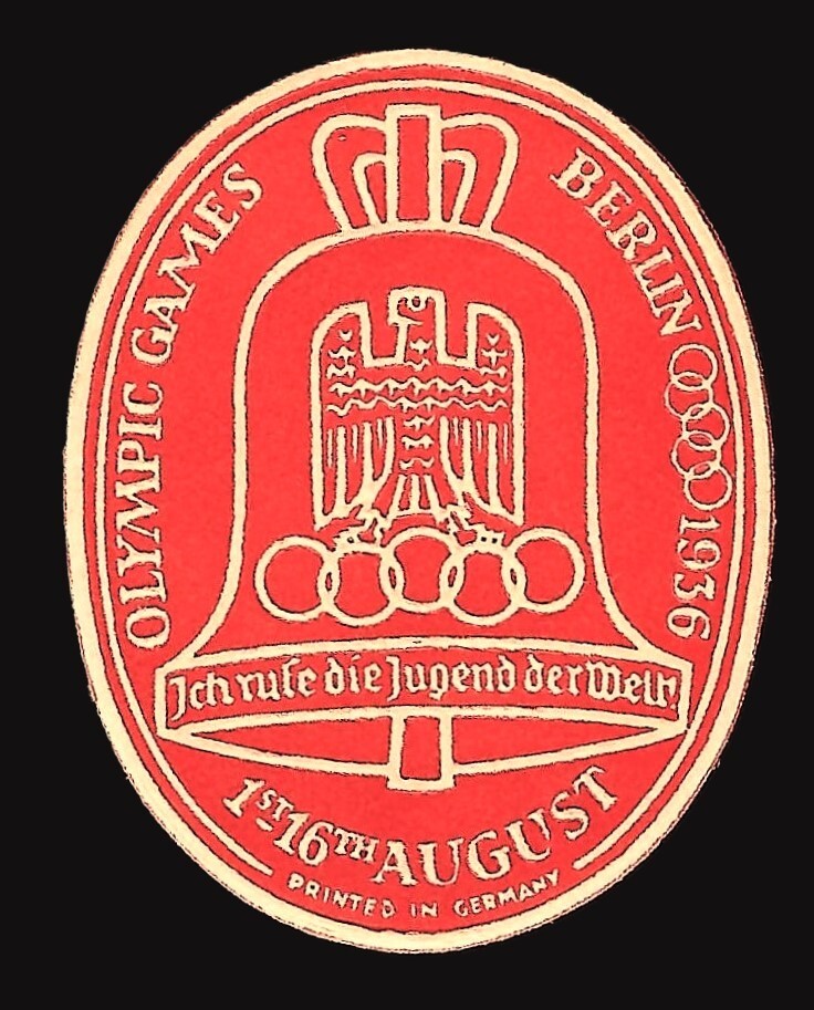 1936 Berlin Olympic Promotional Stamp - English Version - Mint Never Hinged