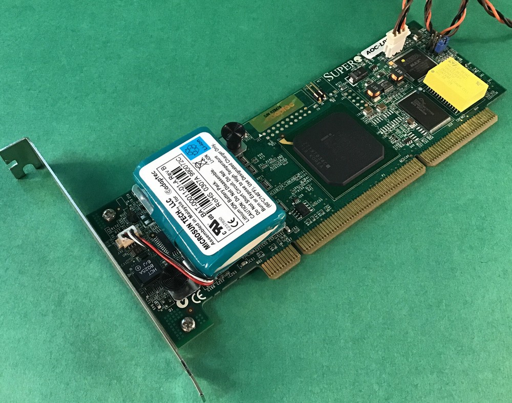 Supermicro AOC-LPZCR3 Zero Channel SAS/Serial ATA RAID Controller