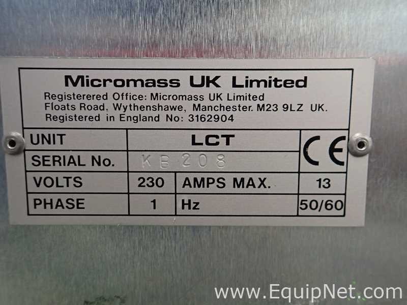 WATERS MICROMASS UK LCT Mass Spectrometer