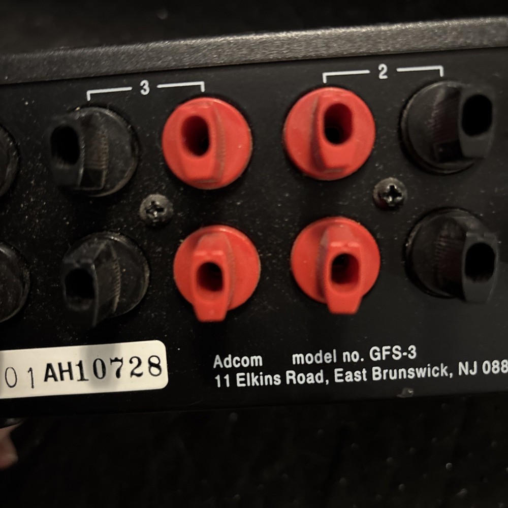 ADCOM Model GFS-3 Speaker Selector with Protection Circuit, Binding Posts