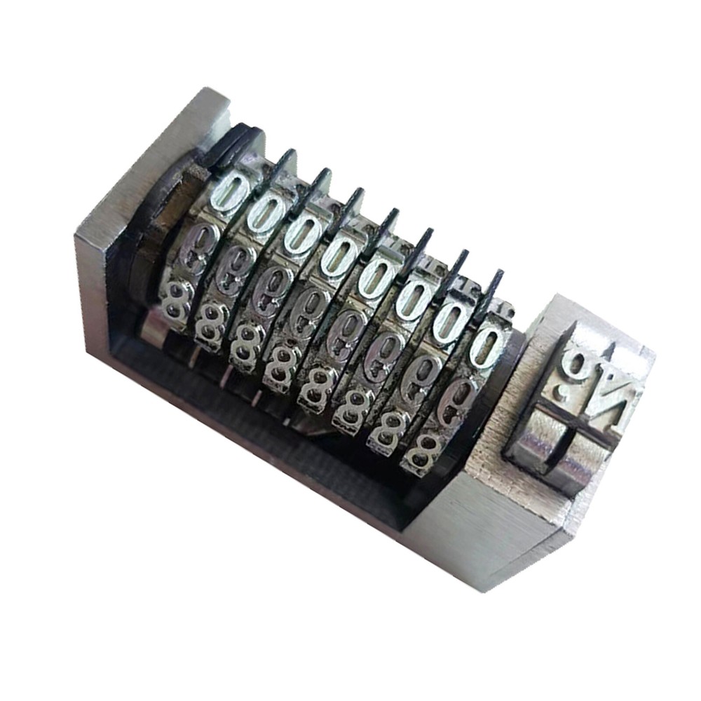 8 Digits Numbering Machine Forward for Letterpress Number Coding 4X8 Cicero