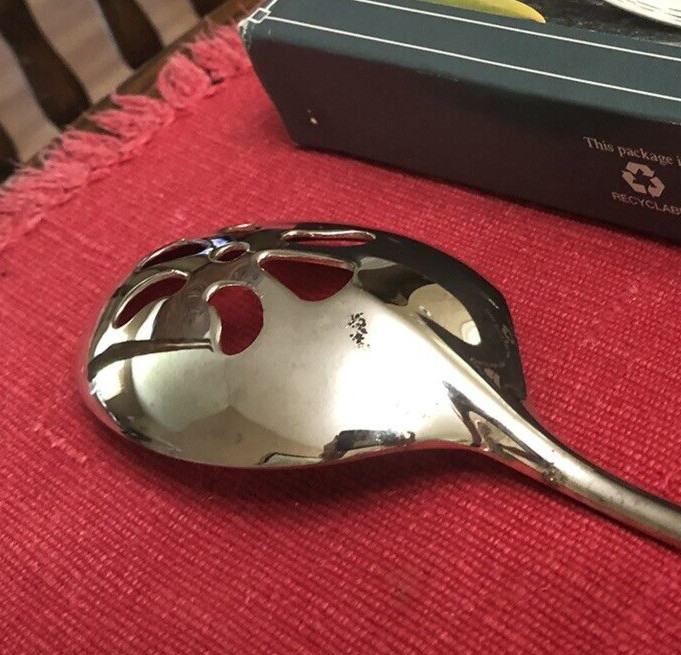 Wm. Rogers & Son Silverplated Pierced Stuffing Spoon