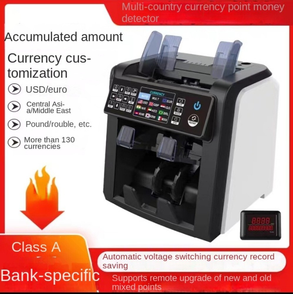 Multinational Currency Foreign Currency Money Detector Banknote Counting Machine