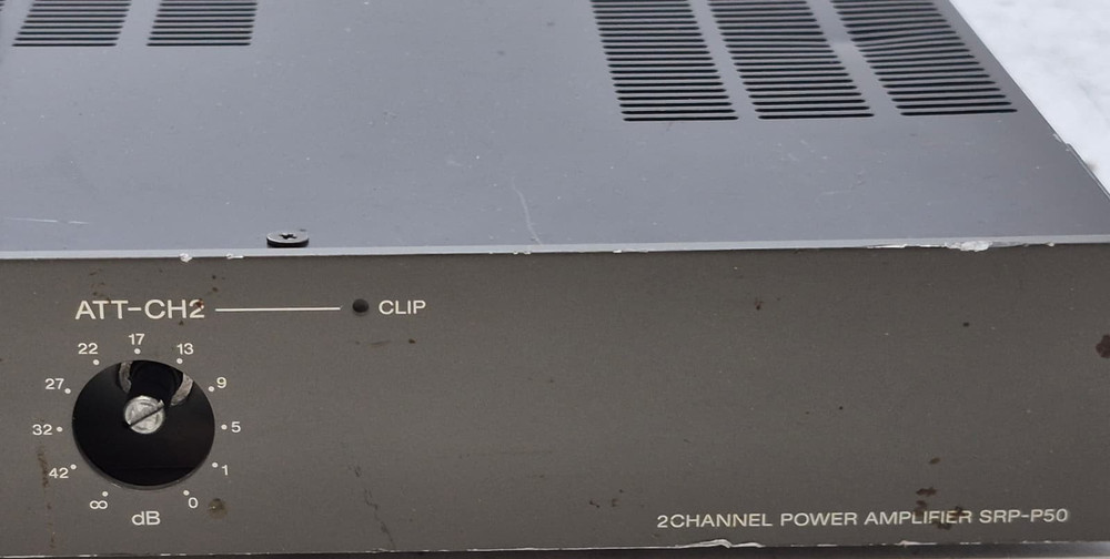 SONY SRP-P50 POWER AMPLIFIER - Missing Volume Knob