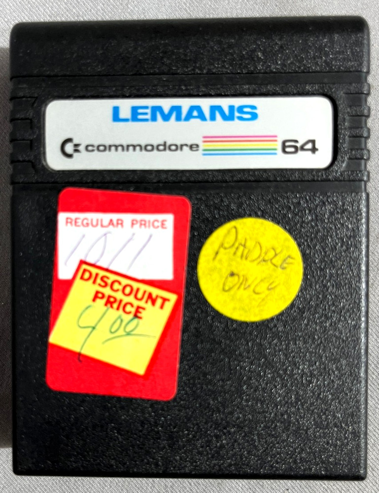 Lemans Cartridge Commodore 64 Commodore Business Machines published 1982 HAL lab