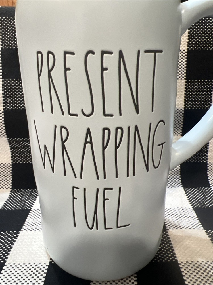 Rae Dunn Present Wrapping Fuel Ceramic Pitcher