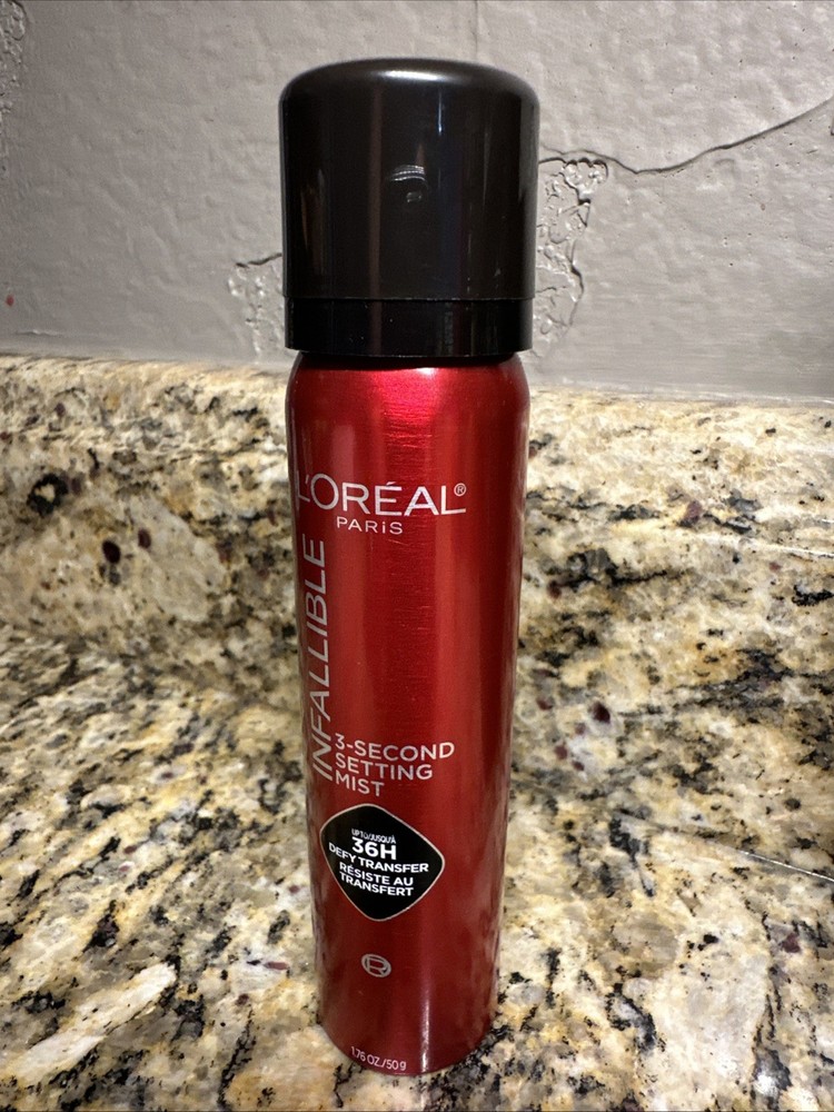 L'Oreal Paris Infallible 3-Second Setting Spray Mist, Microfine Mist 1.76oz NEW