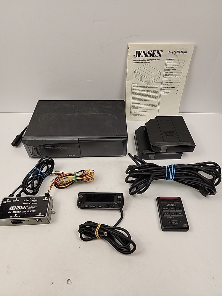 Jensen CD changer, UCH6006, modulator, wireless controller RF60U, NOT TESTED
