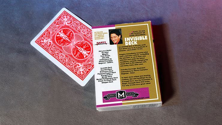 Invisible Deck Bicycle (Red) - Card Magic Trick