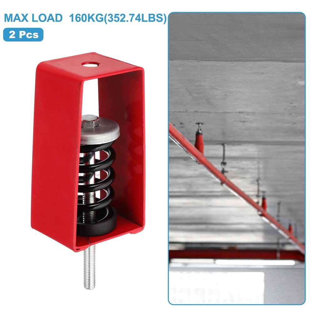 2 Pcs Ceiling Spring Vibration Isolator Hangers 353lb Red (XHS)