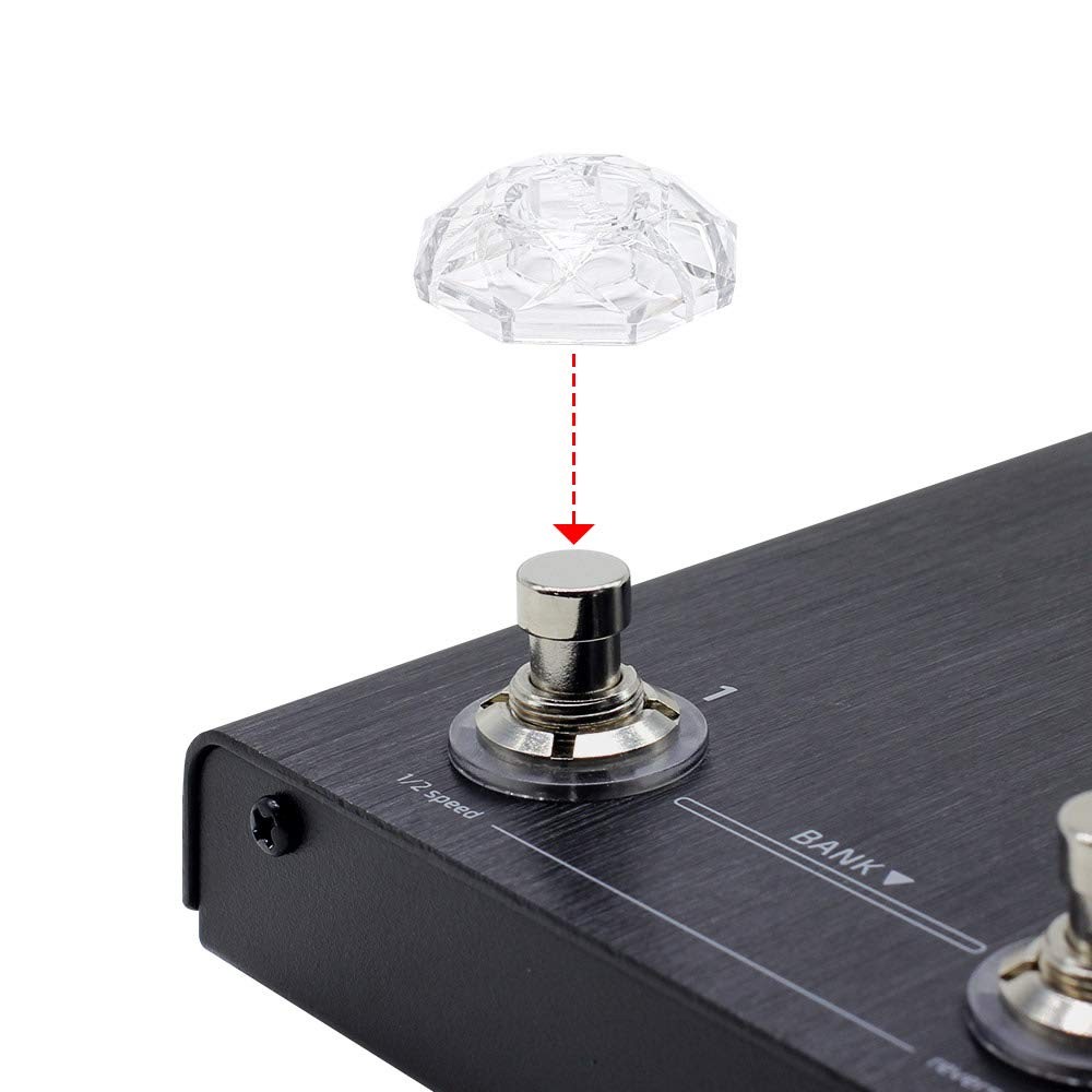 Karat Cap Transparent Cover for Foot Switch Switch Protector Upper Pedal Butt...