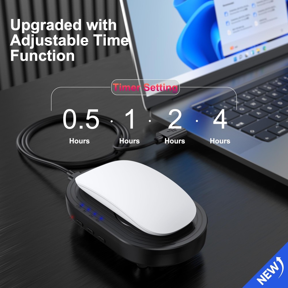 Mouse Jiggler Undetectable with Timer, Driver-Free Mouse Mover Wiggler Random...