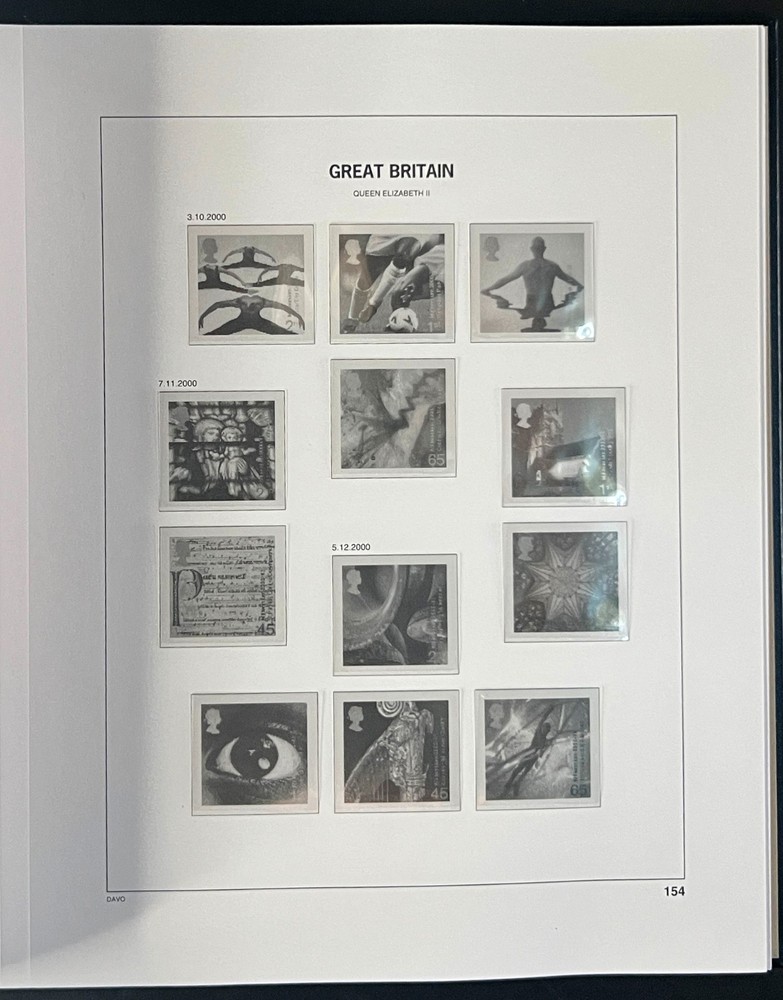 Great Britain Davo Lux Hingeless Album 2000-2002 ZAYIX