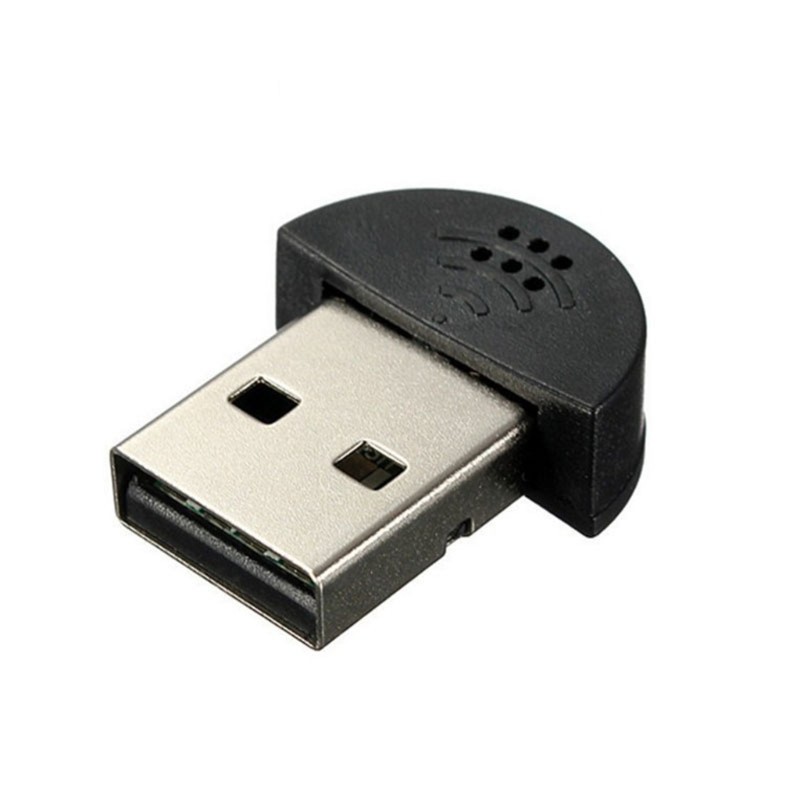Portable Mini USB 2.0 Microphone Recording MIC Adapter for Computer PC