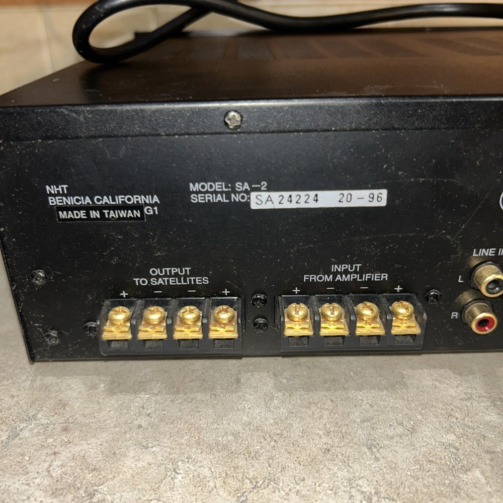 NHT SA-2 Power Amplifier, READ DESCRIPTION