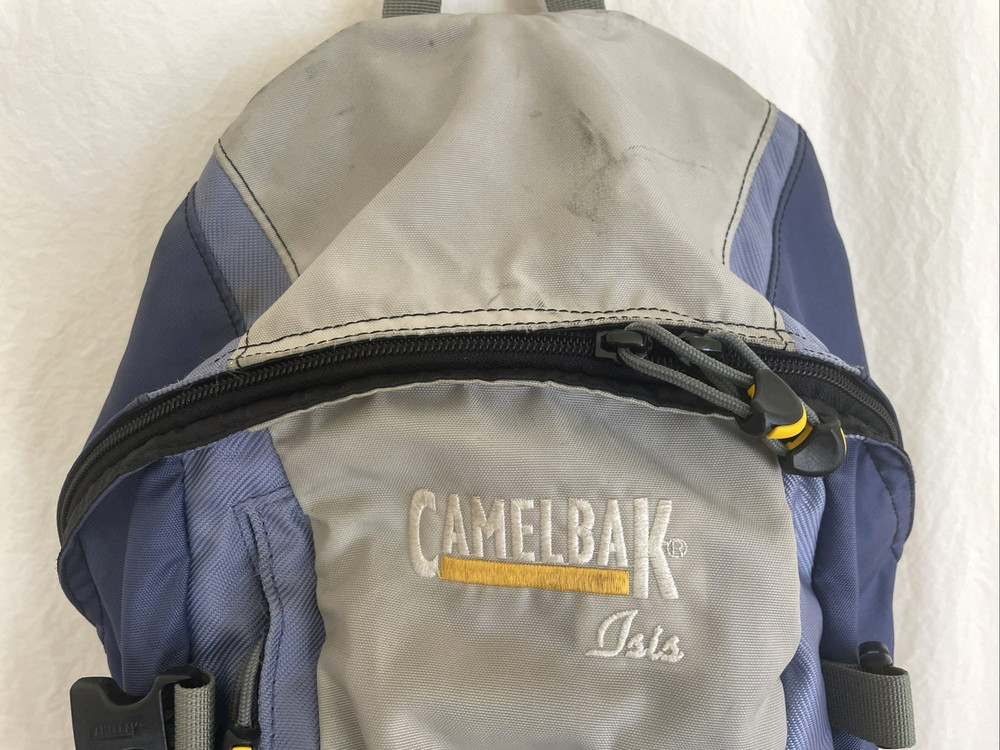 Camelbak ISIS Backpack Blue Grey Adjustable Waist Shoulder Strap Day Pack