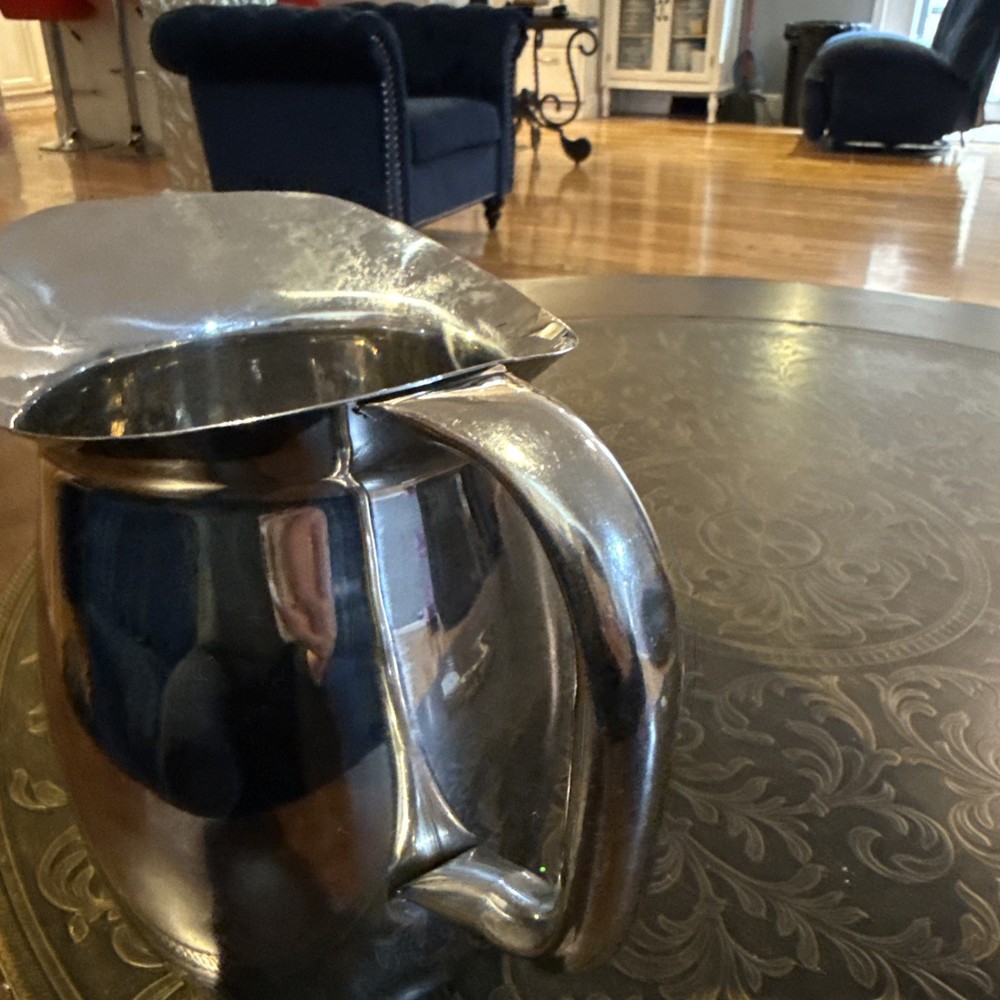 Silver Or Stainless Steel Pitcher Medium Unbranded