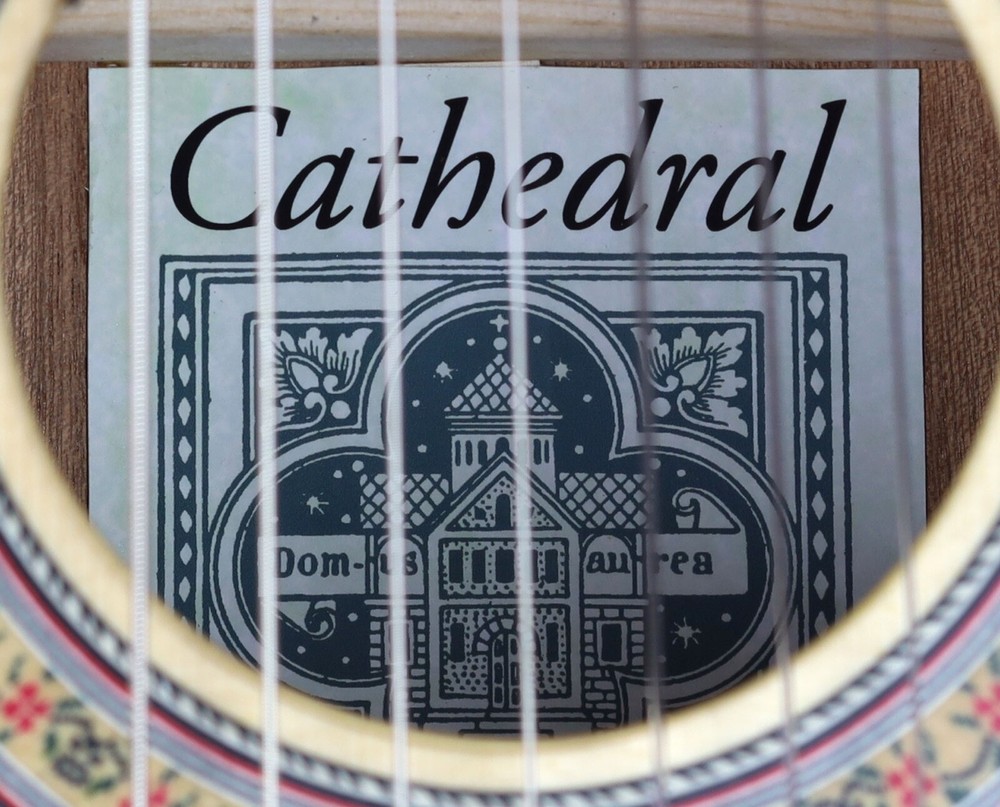 NEW Cathedral Model 107CEL 7-String Classical Harp Guitar w/Cutaway, Pickup Case