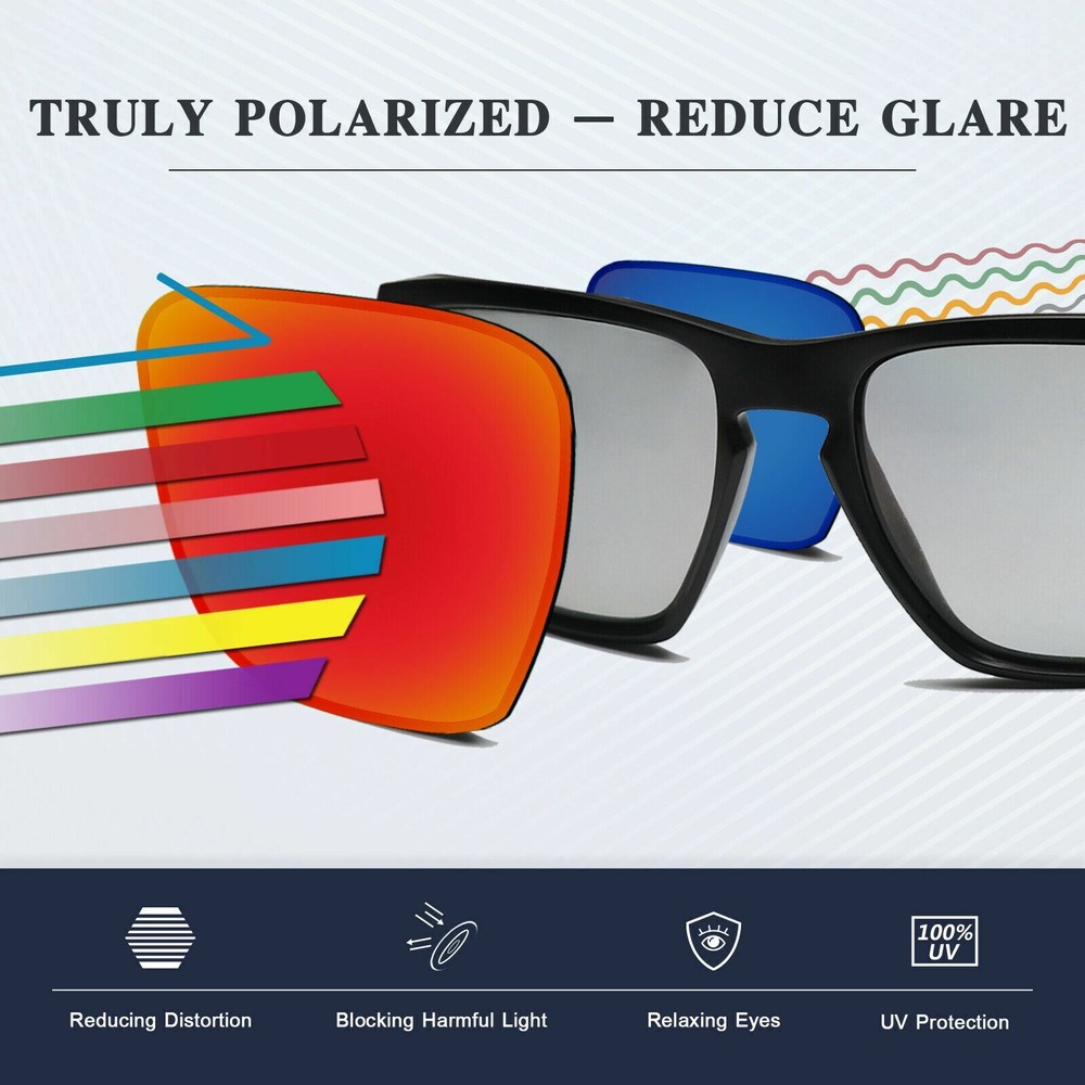 Polarized Replacement Lenses for-OAKLEY Half Jacket 2.0 XL Sunglasses Black