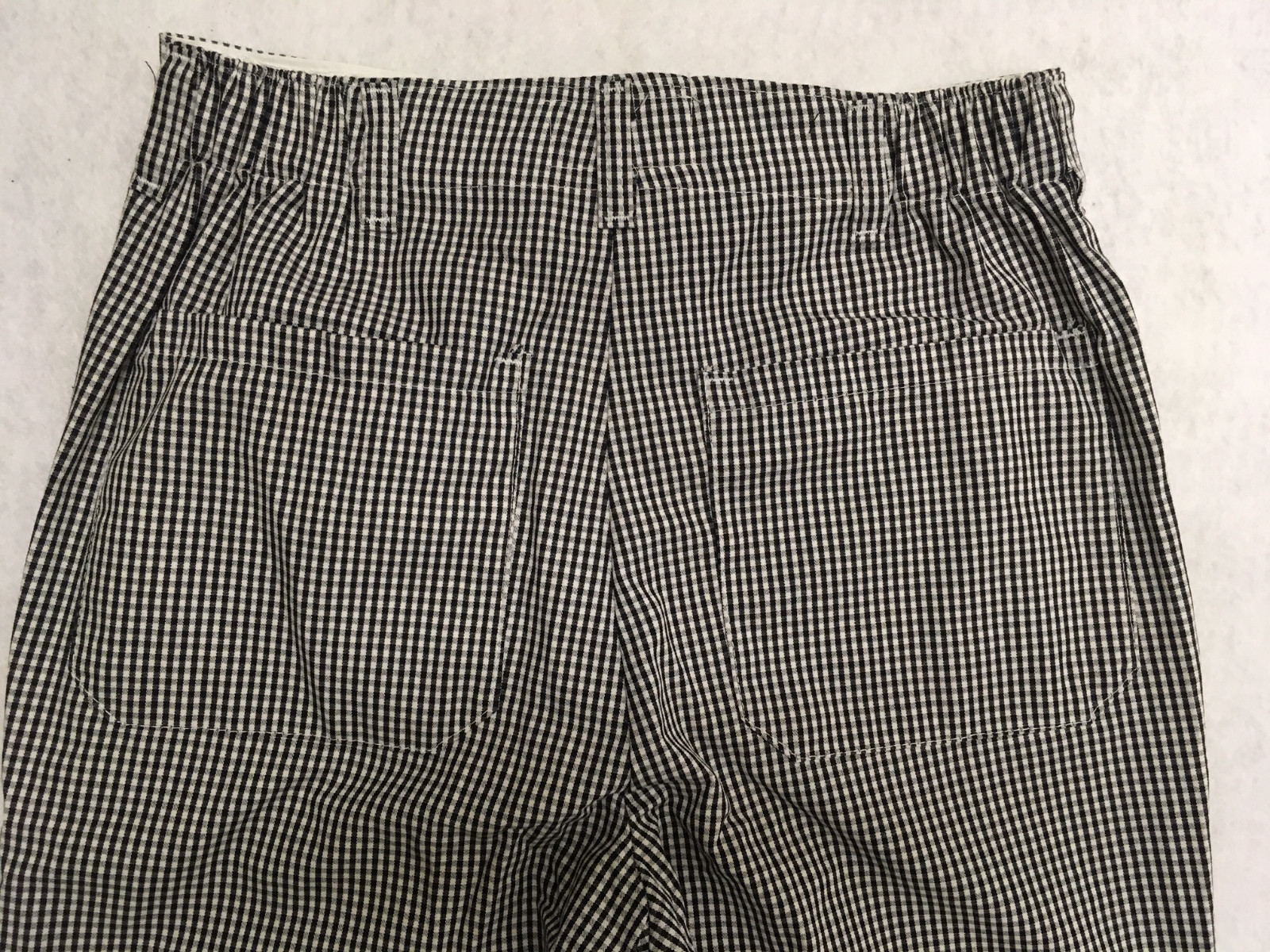 Chef Pants cook Black white houndstooth 28 30 40 42 52 54 NEW Pinnacle