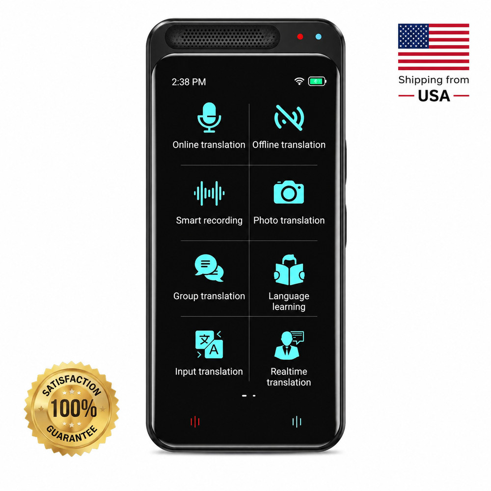 Language Translator Device 138 Languages Real Time 4.1" Touch Offline