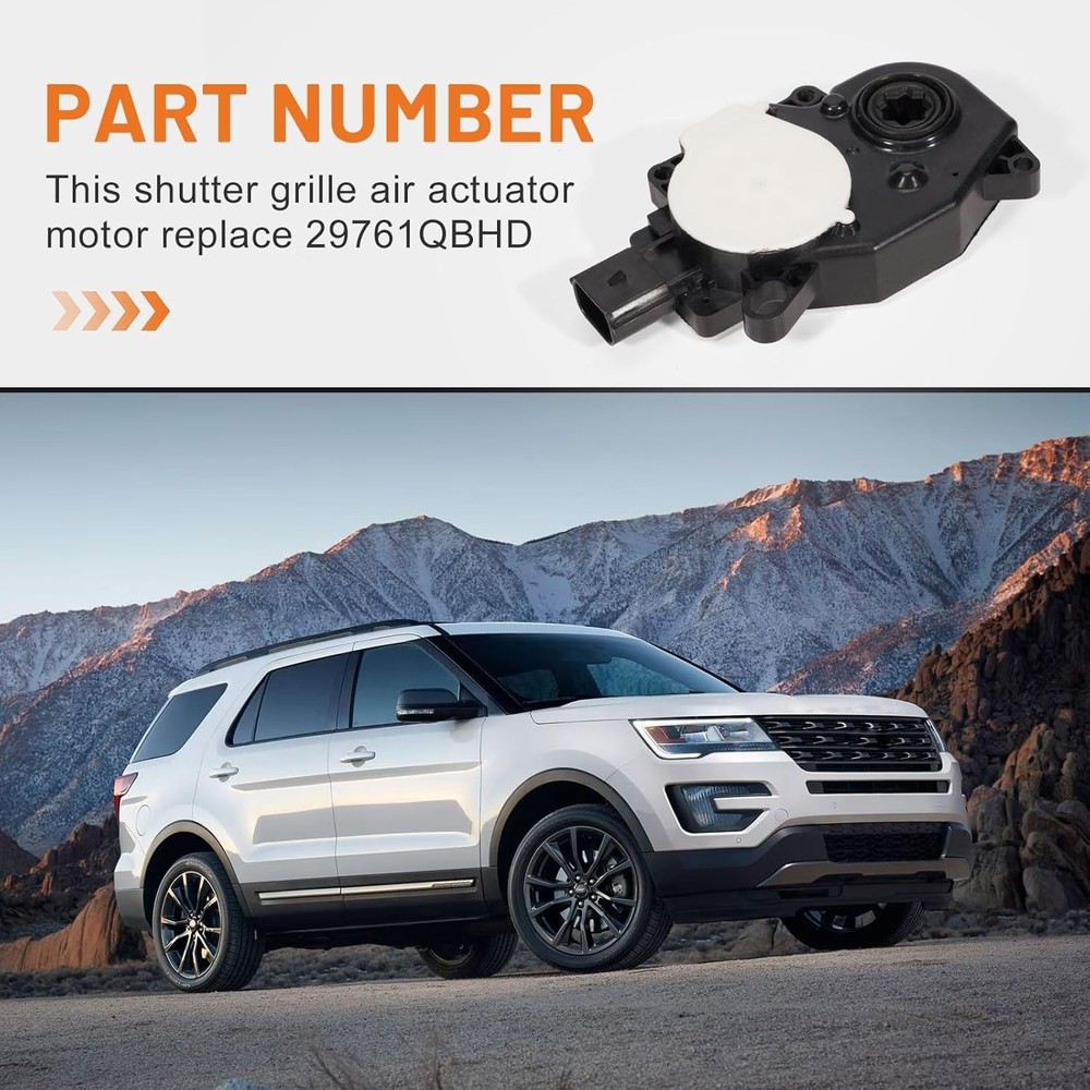 Grille Shutter Actuator Motor 29761QBHD Compatible with Ford Explorer Base Limit