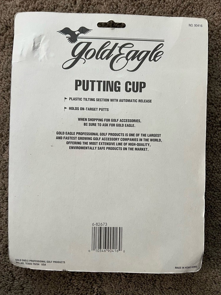 Gold Eagle Plastic Putting Cup AND Desktop Golf Game NEW / SEALED