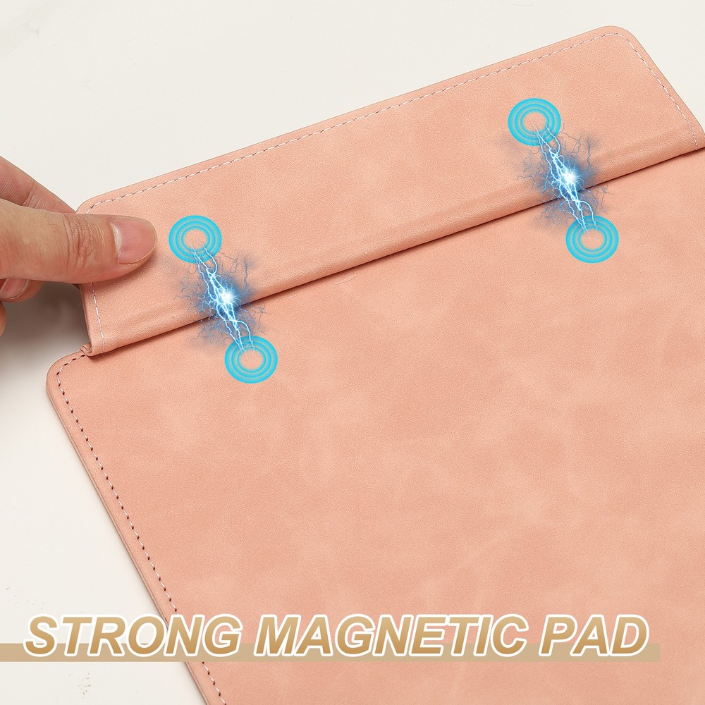 PU Leather Notepad A4 Size, 23x30cm With Magnetic Closure, Pink