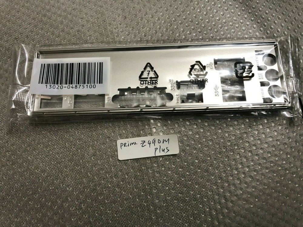 ASUS IO Shield For  ASUS PRIME Z490 M PLUS ,ORIGINAL