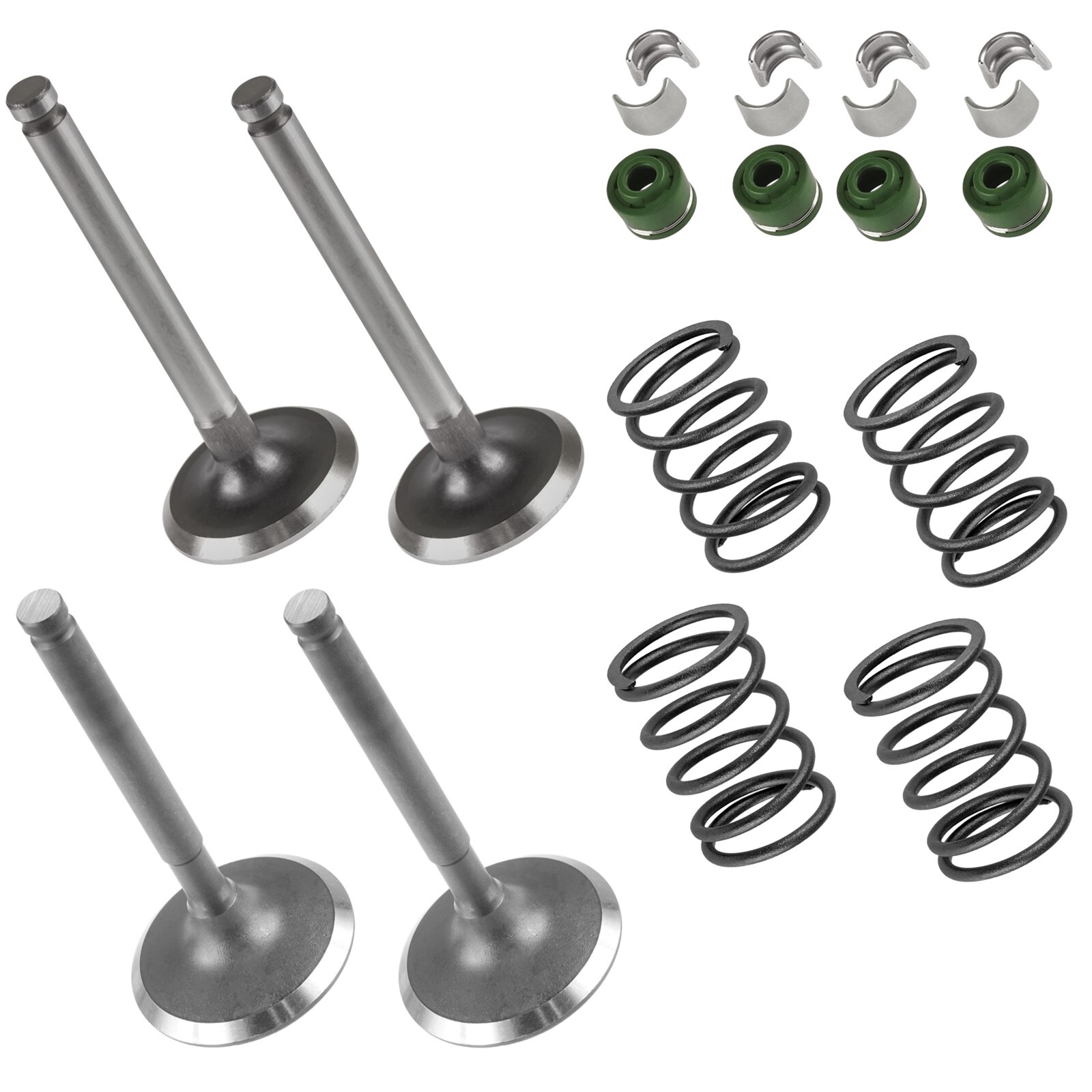 Exhaust & Intake Valve Kit for Kawasaki Mule 4010 2009 2010 2011 2012 2013-2023