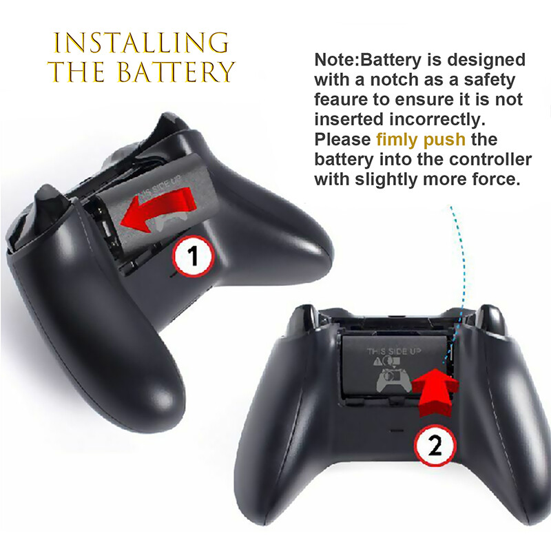 2 For XBOX ONE Controller Play Dual Charging Dock + 4x Rechargeable Battery Pack