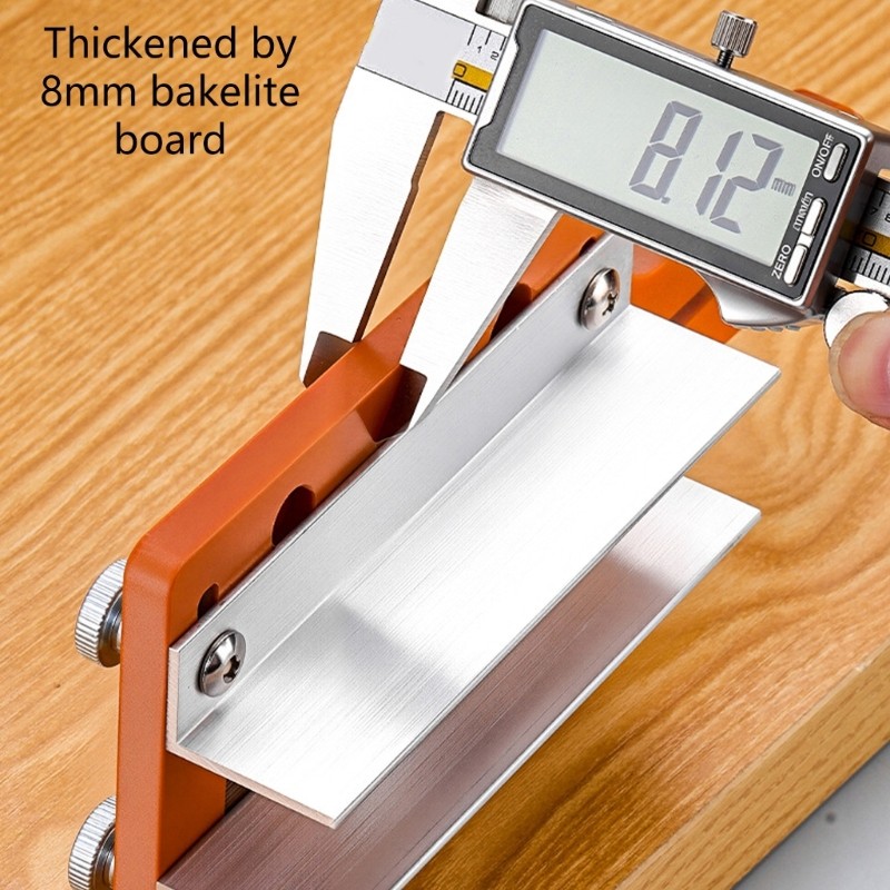 Universal Trimmer Bracket Plate with Adjustable Thickness for Woodworking Tasks