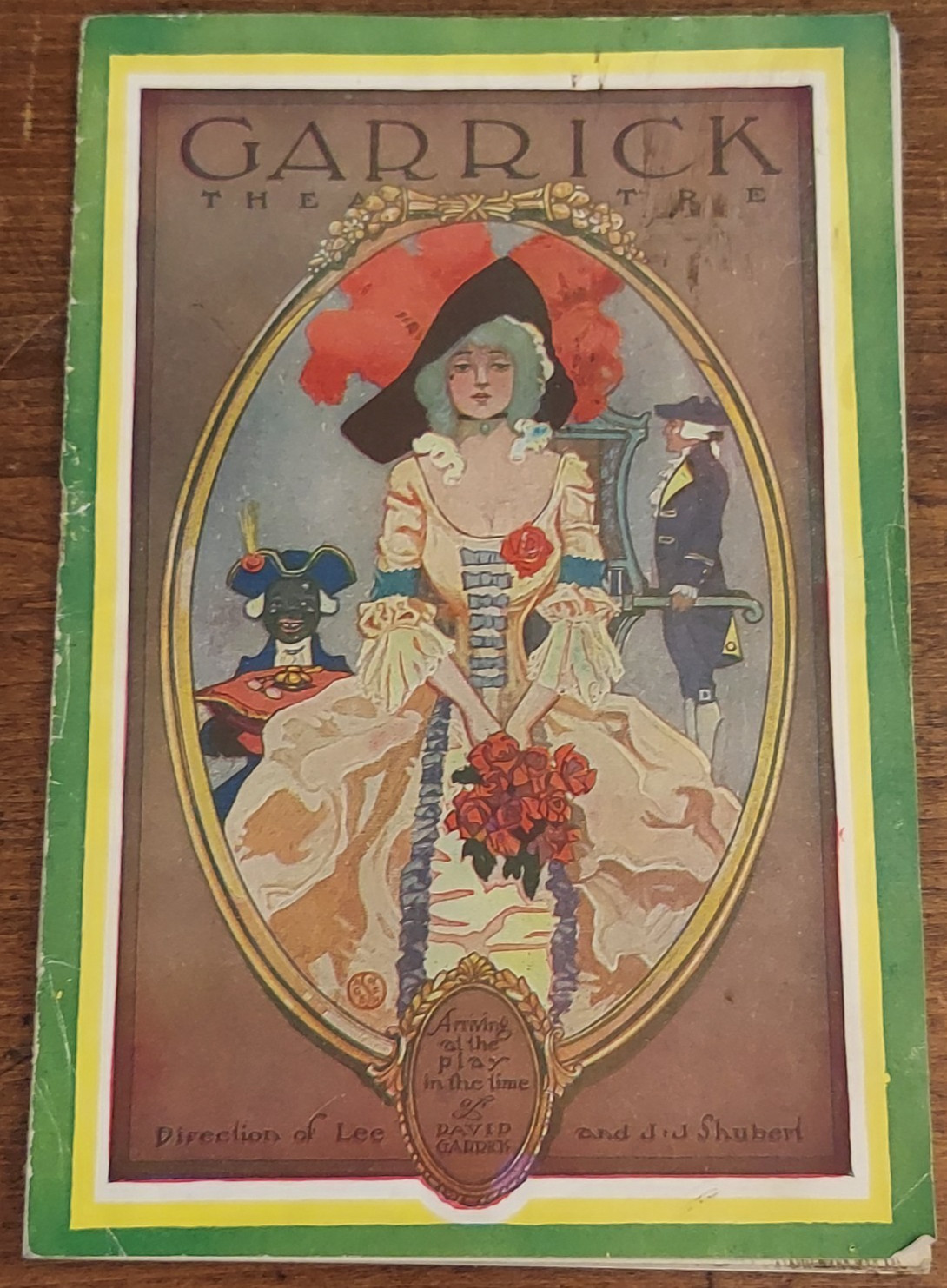 Vintage Garrick Shubert Theater Detroit 1926 Schedule Program w/ Advertising