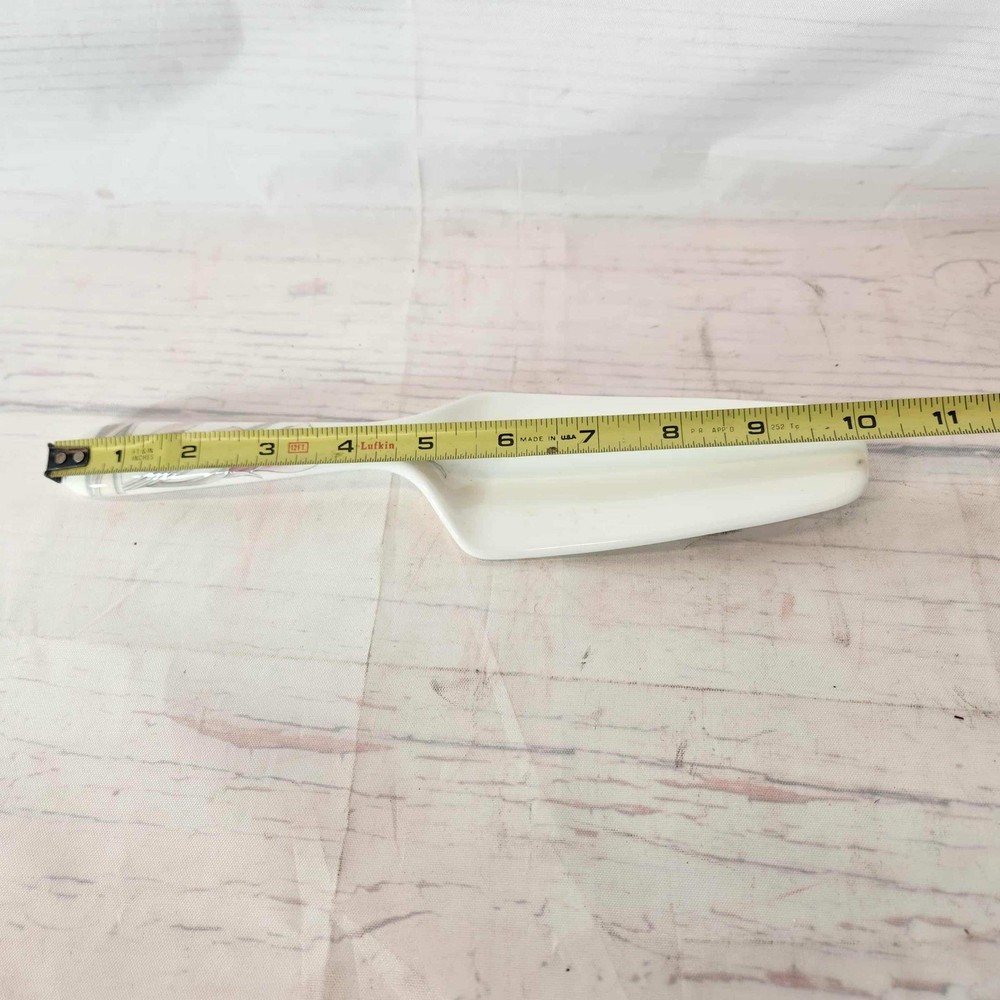 Mikasa Cake Server Pie Spatula White Floral Handle