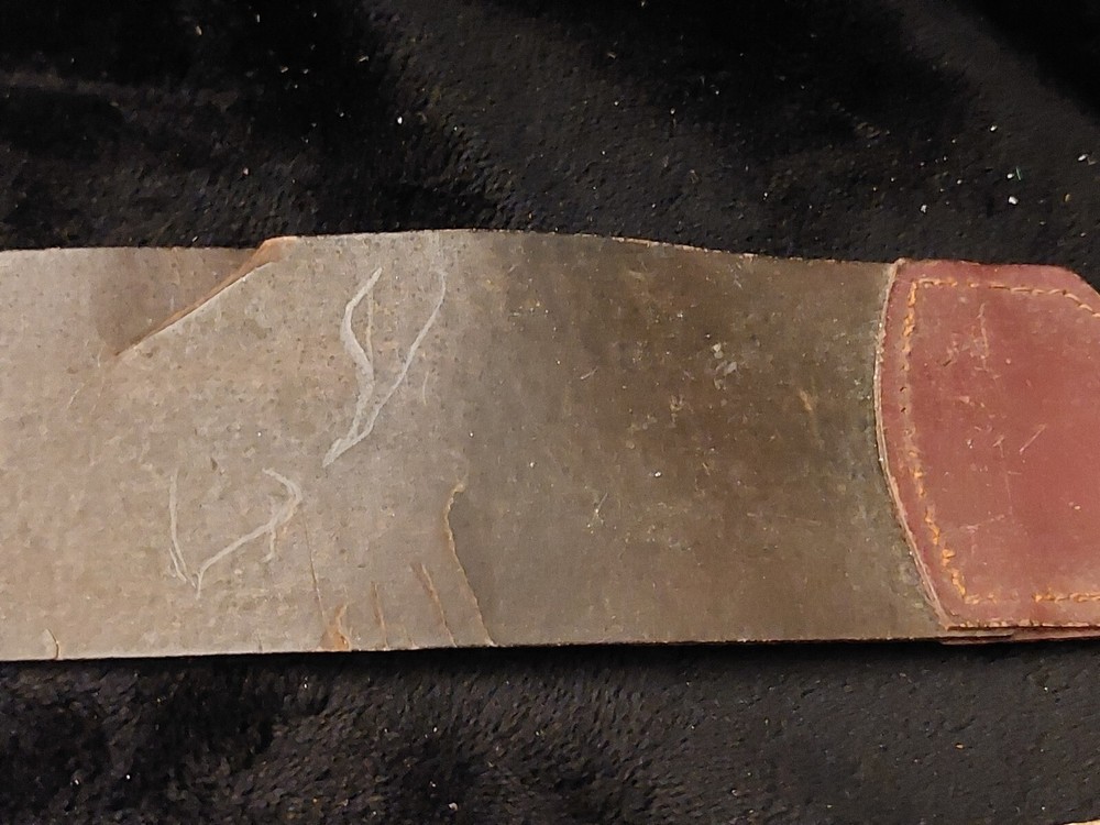 Vintage Straight Razor Barber Leather Sharping Strap Lot Genuine Shell
