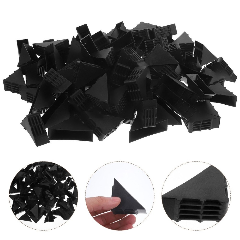 100 Pcs Small Corner Protector Protective Edges Plastic Packing Protectors