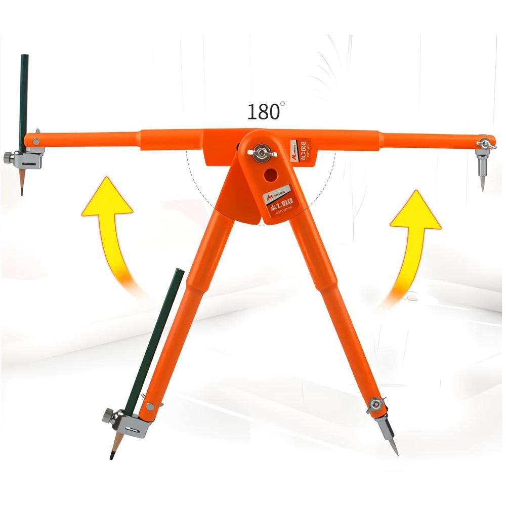 Professional Woodworking Compass Pencil Marking Compass Circle Maker Scriber ...