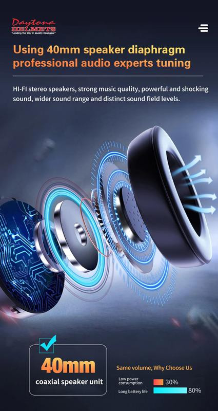 Daytona Universal Bluetooth Communication System BT-Solo Waterproof