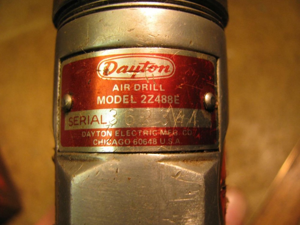 Dayton 2Z488E 3/8" Air Drill