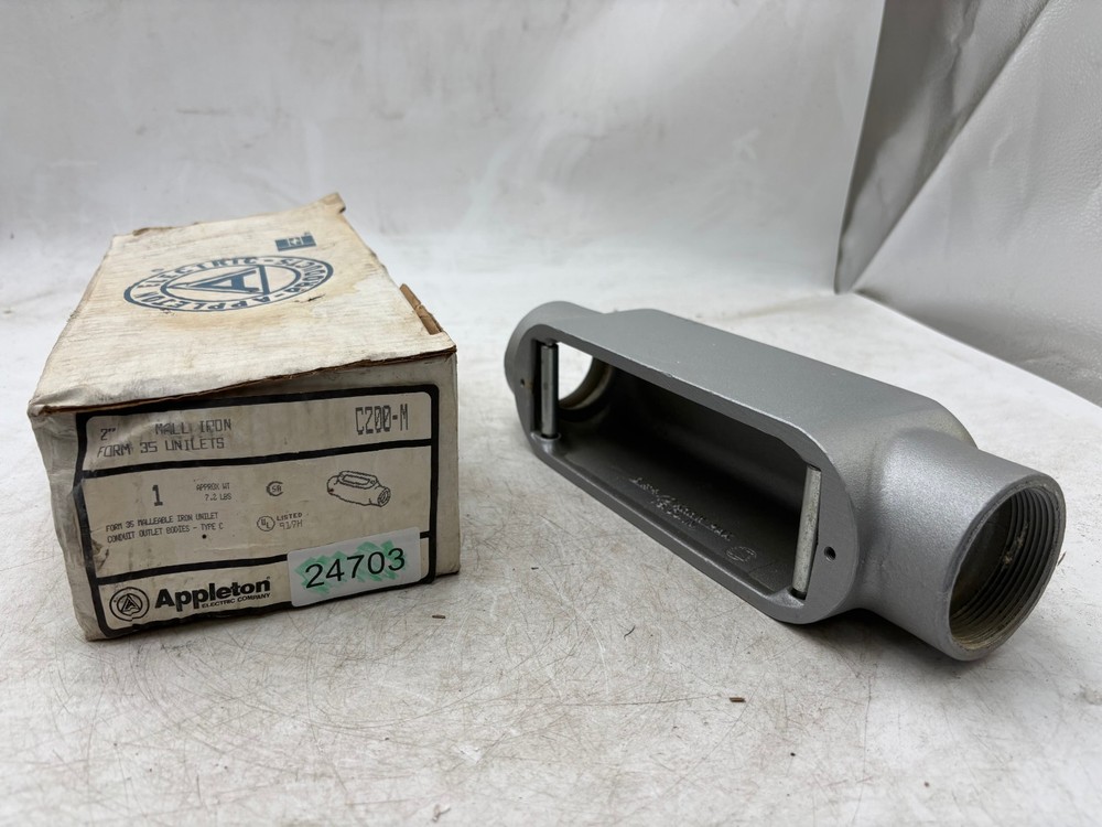 Appleton C200-M 2" Malleable Iron Form 35 Unilets