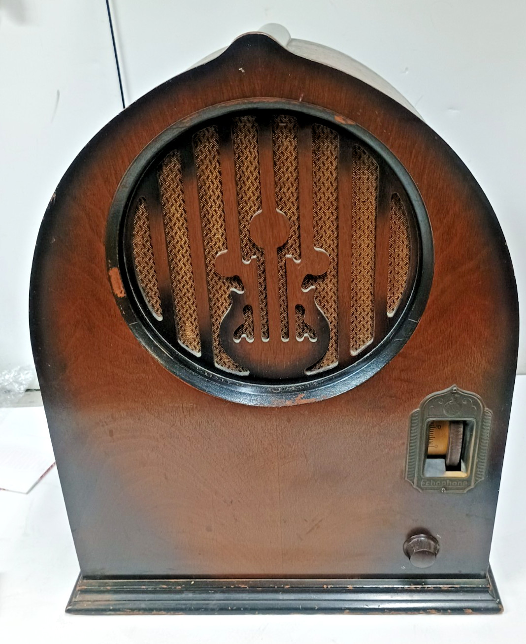 Echophone Cathedral Tube Radio Works, Nice