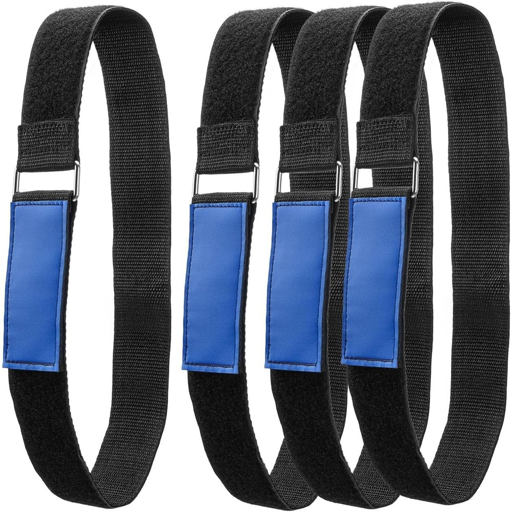 High-Strength Adjustable Ladder Straps, 4-Pack 33''x2'' with Hook & Loop Closure